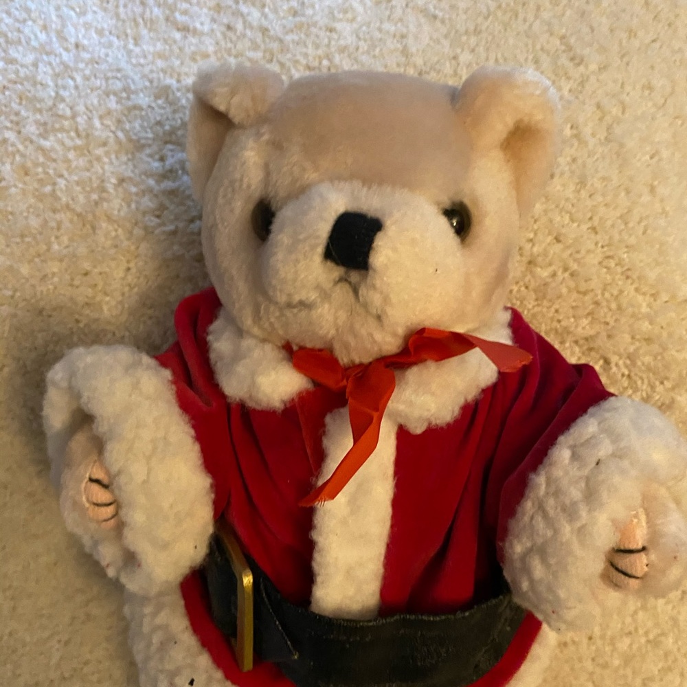 1998 Tender Heart Santa Bear - jointed - - Picture 3 of 9